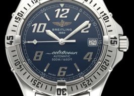 Breitling Colt A17350 (2001) - Black dial 38 mm Steel case