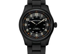 Hamilton Khaki Field H70215130 (2024) - Black dial 38 mm Titanium case