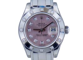 Rolex Lady-Datejust Pearlmaster 80319 (2017) - Pink dial 29 mm White Gold case