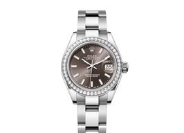 Rolex Lady-Datejust 279384RBR-0014 (2024) - Grey dial 28 mm Steel case