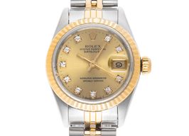 Rolex Lady-Datejust 69173 (1987) - Champagne dial 26 mm Gold/Steel case