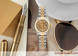 Rolex Lady-Datejust 69173 (Unknown (random serial)) - Champagne dial 26 mm Gold/Steel case