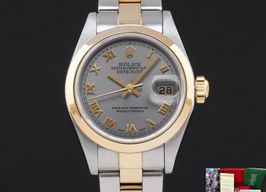 Rolex Lady-Datejust 79163 (2000) - Grey dial 26 mm Gold/Steel case