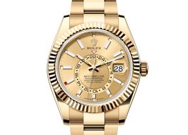 Rolex Sky-Dweller 336938-0001 (2024) - Champagne dial 42 mm Yellow Gold case