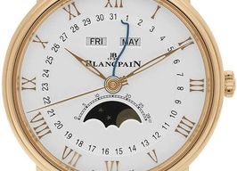 Blancpain Villeret Quantième Complet 6654-3642-55B (2026) - Wit wijzerplaat 41mm Roségoud