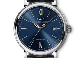 IWC Portofino Automatic IW356523 (2024) - Blauw wijzerplaat 40mm Staal