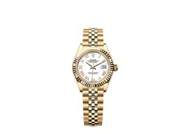 Rolex Lady-Datejust 279178 (2025) - Wit wijzerplaat 28mm Geelgoud