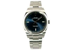 Rolex Oyster Perpetual 39 114300 (2017) - Blauw wijzerplaat 39mm Staal