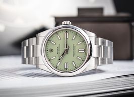 Rolex Oyster Perpetual 41 134300 (2026) - Groen wijzerplaat 41mm Staal