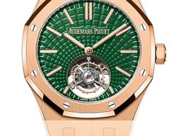 Audemars Piguet Royal Oak Tourbillon 26533OR.OO.1220OR.01 (2025) - Green dial 41 mm Rose Gold case