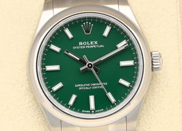 Rolex Oyster Perpetual 31 277200 (2023) - Green dial 31 mm Steel case