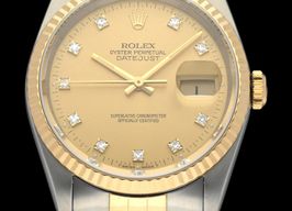 Rolex Datejust 36 16233G (1991) - Champagne dial 36 mm Gold/Steel case