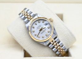 Rolex Lady-Datejust 69173 (1999) - Zilver wijzerplaat 26mm Goud/Staal