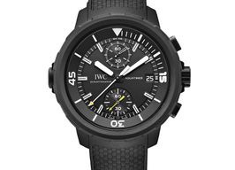 IWC Aquatimer Chronograph IW379502 (2025) - Zwart wijzerplaat 45mm Staal