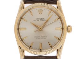 Rolex Oyster Perpetual 1011 (1965) - Zilver wijzerplaat 34mm Geelgoud