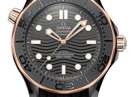 Omega Seamaster Diver 300 M 210.62.44.20.01.001 (2026) - Zwart wijzerplaat 44mm Roségoud