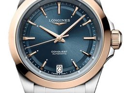 Longines Conquest L3.430.5.92.9 (2026) - Blauw wijzerplaat 34mm Goud/Staal