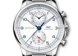 IWC Portuguese Yacht Club Chronograph IW390702 (2023) - Wit wijzerplaat 45mm Staal