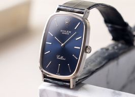 Rolex Cellini 4113 (1999) - Blue dial 26 mm White Gold case