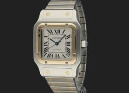 Cartier Santos Galbée 2823 (2008) - White dial 32 mm Gold/Steel case