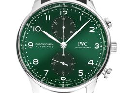 IWC Portuguese Chronograph IW371615 (2022) - Green dial 41 mm Steel case