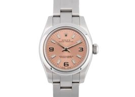 Rolex Oyster Perpetual 26 176200 (2011) - Roze wijzerplaat 26mm Staal