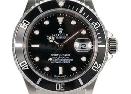 Rolex Submariner Date 16610 (2006) - Zwart wijzerplaat 40mm Staal