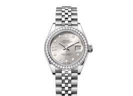 Rolex Lady-Datejust 279384RBR-0021 (2024) - Silver dial 28 mm Steel case