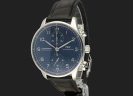 IWC Portuguese Chronograph IW371491 (Unknown (random serial)) - Blue dial 41 mm Steel case