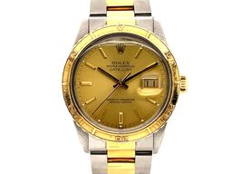Rolex Datejust Turn-O-Graph 16253 (1979) - Champagne wijzerplaat 36mm Goud/Staal