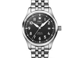 IWC Pilot Mark IW328202 (2024) - Zwart wijzerplaat 40mm Staal