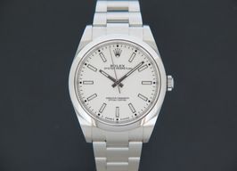 Rolex Oyster Perpetual 114300 (2019) - White dial 39 mm Steel case