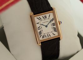 Cartier Tank Solo 2742 (2007) - White dial 27 mm Yellow Gold case