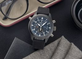 IWC Pilot Double Chronograph IW378601 (Unknown (random serial)) - Black dial 44 mm Ceramic case