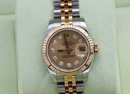 Rolex Lady-Datejust 179173 (Unknown (random serial)) - Champagne dial 26 mm Gold/Steel case