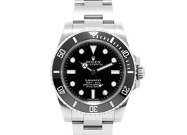 Rolex Submariner No Date 114060 (2017) - Zwart wijzerplaat 40mm Staal