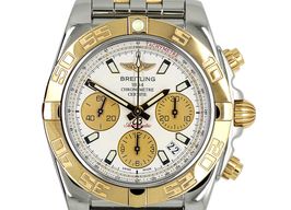 Breitling Chronomat 41 CB014012/G713 (2015) - Wit wijzerplaat 41mm Goud/Staal