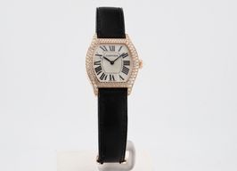 Cartier Tortue 2645 (Unknown (random serial)) - Silver dial 28 mm Rose Gold case