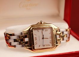 Cartier Panthère 1060 (Unknown (random serial)) - Silver dial 27 mm Yellow Gold case