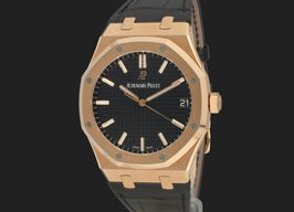 Audemars Piguet Royal Oak Selfwinding 15500OR (2022) - Zwart wijzerplaat 41mm Roségoud