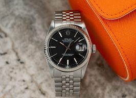 Rolex Datejust 1601 (1966) - Zwart wijzerplaat 36mm Staal