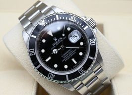 Rolex Submariner Date 16610 (2009) - Zwart wijzerplaat 40mm Staal