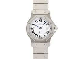 Cartier Santos 2965 (Onbekend (willekeurig serienummer)) - Wit wijzerplaat 30mm Staal