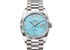 Rolex Day-Date 36 128239-0044 (2024) - Blue dial 36 mm White Gold case