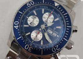 Revue Thommen Diver's Day-Date Chronograph 17030.6135 (2024) - Blue dial 45 mm Steel case