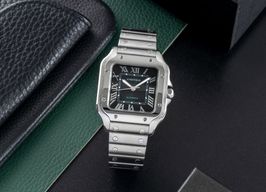 Cartier Santos WSSA0061 (Unknown (random serial)) - Green dial 35 mm Steel case