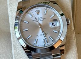 Rolex Datejust 41 126300 (2024) - Zilver wijzerplaat 41mm Staal