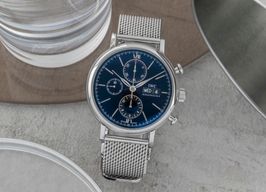 IWC Portofino Chronograph IW391006 (Unknown (random serial)) - Black dial 42 mm Steel case