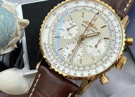 Breitling Navitimer 1 B01 Chronograph RB0139211G1P1 (2025) - Silver dial 41 mm Rose Gold case