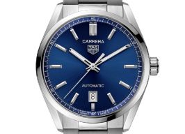 TAG Heuer Carrera Calibre 5 WBN2112.BA0639 (2024) - Blauw wijzerplaat 39mm Staal